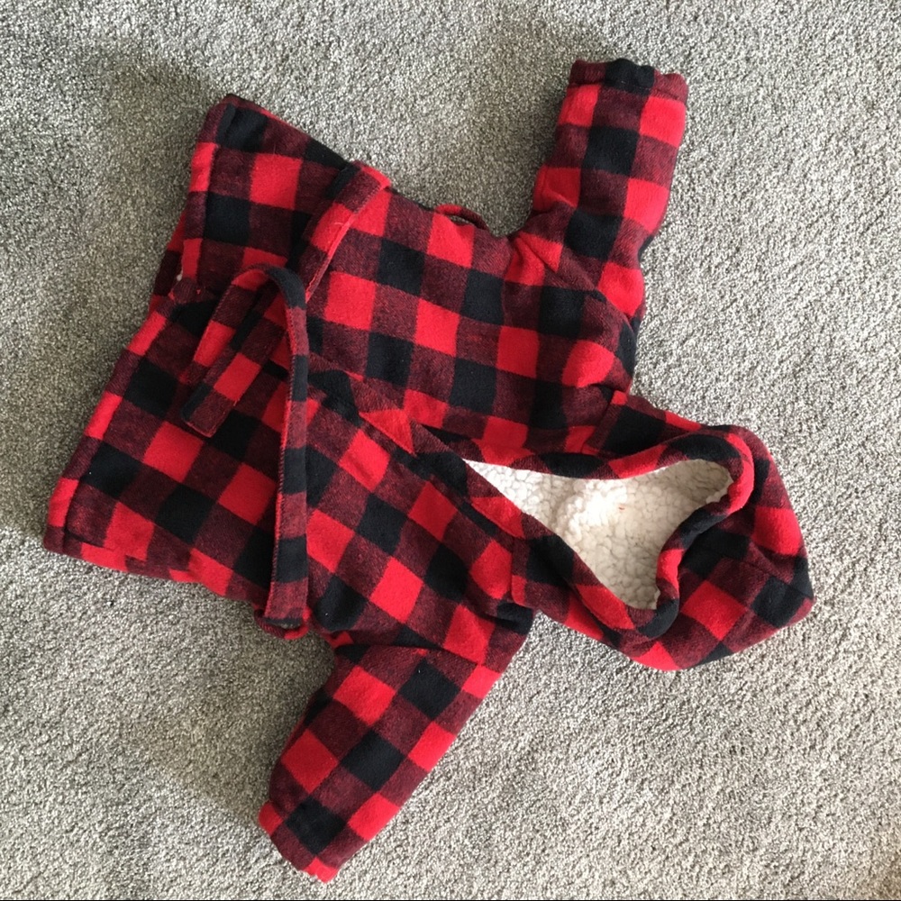 Indigo Baby Sherpa Housecoat/Robe | 0-12M | EUC